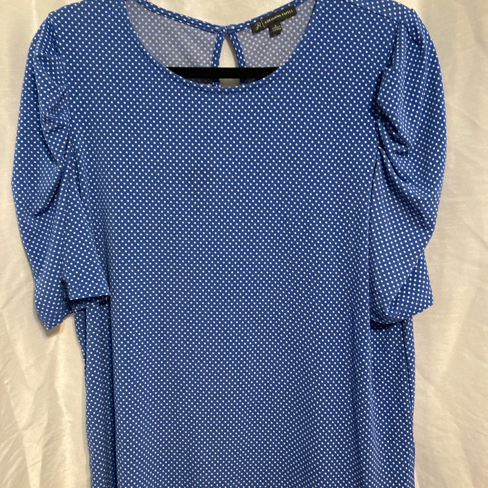 Adrianna Papell polka dot top szL